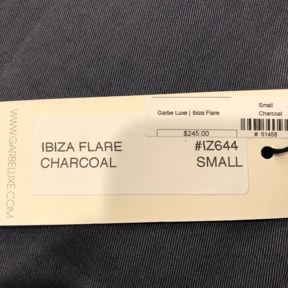 Garbe Luxe Ibiza Flare Pant in Charcoal - Picture 7 of 11